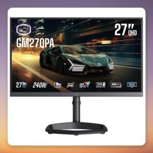 Cooler Master GM27QPA 27" QHD 240Hz IPS Gaming Monitor, DisplayHDR 400