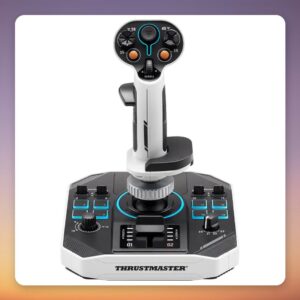 Thrustmaster Sol-R 1 Flightstick, Black/White, Wired USB, 3-Axis H.E.A.R.T.