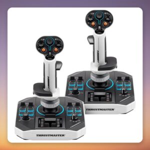 Thrustmaster Sol-R 2 HOSAS Space Sim Duo Flight Sticks, Black/White