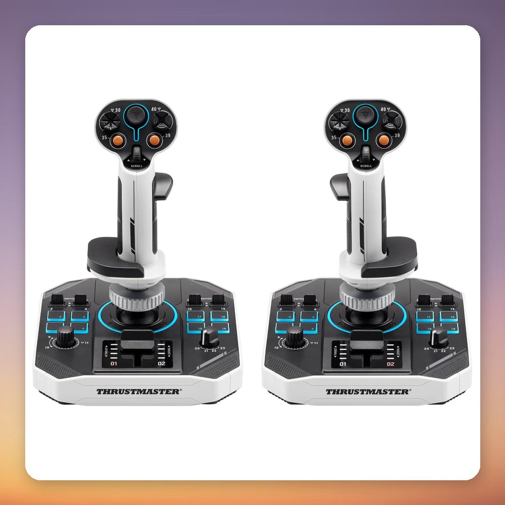 Thrustmaster Sol-R 2 HOSAS Space Sim Duo Flight Sticks, Black/White – image 2