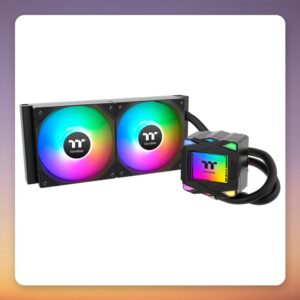 Thermaltake LA240 ARGB Sync 240 mm AIO Liquid CPU Cooler, Black