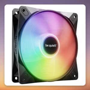be quiet! Light Wings LX 120 mm PWM Reverse Blade ARGB Case Fan, Black