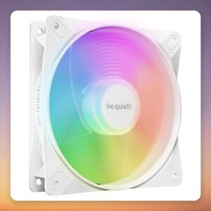 be quiet! Light Wings LX 120 mm PWM Reverse ARGB Case Fan, White, Single Pack
