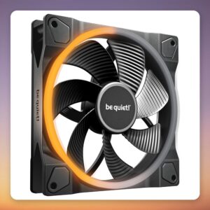be quiet! Light Wings PWM 140 mm Reverse ARGB Case Fan, Black, Single Pack