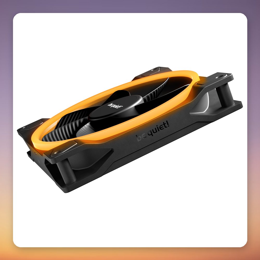 be quiet! Light Wings PWM 140 mm Reverse ARGB Case Fan, Black, Single Pack – image 3