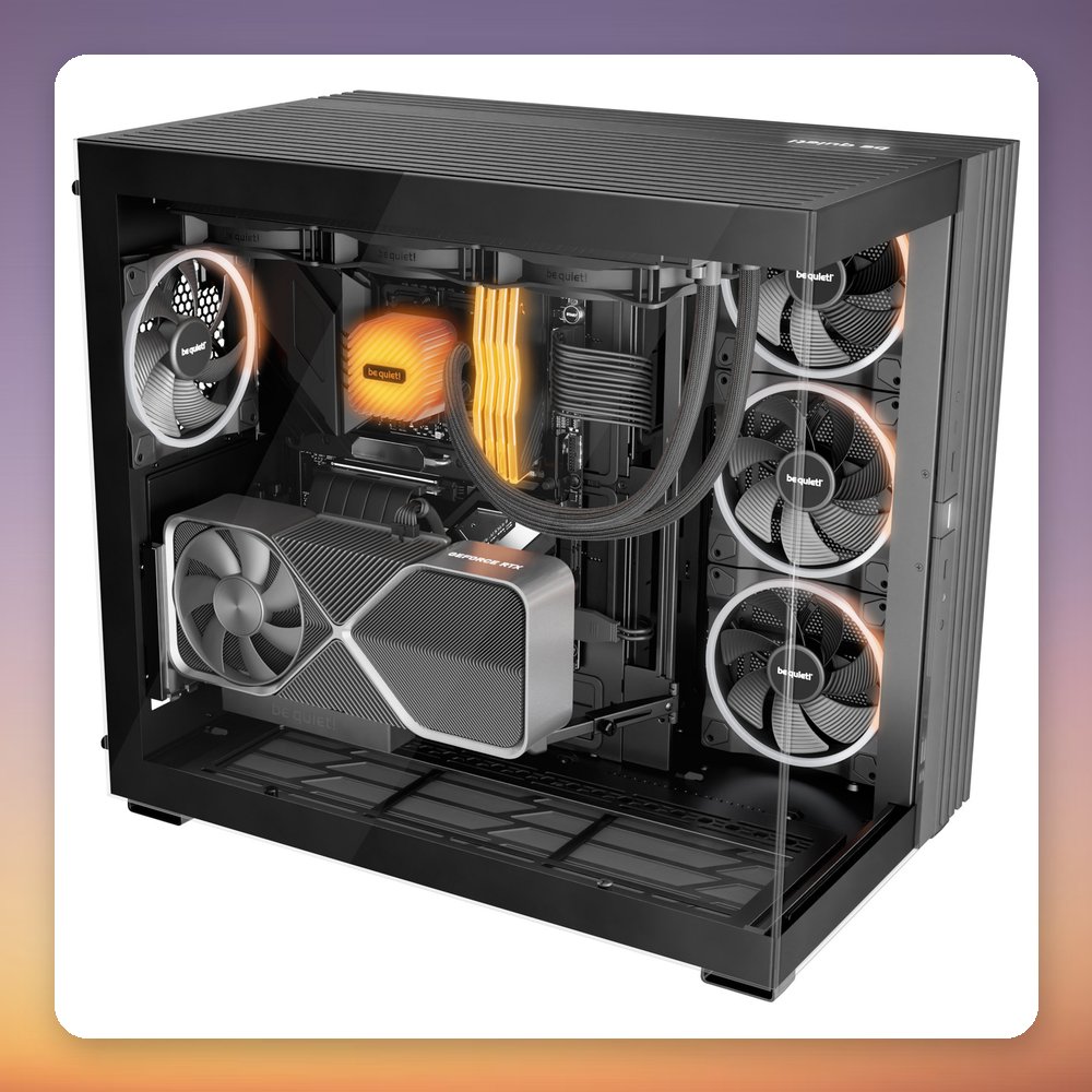 be quiet! Light Wings PWM 140 mm Reverse ARGB Case Fan, Black, Single Pack – image 4