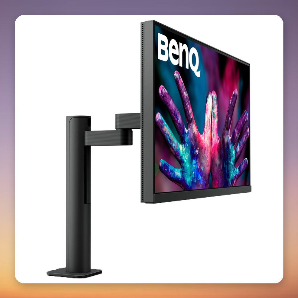 BenQ PD2705UA 27" 4K UHD IPS Designer Monitor, USB-C 65W PD, ErgoArm, Black