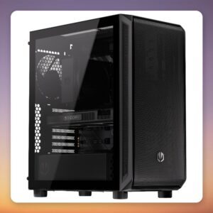 ENDORFY ARX 500 Core ATX Mid-Tower Case, Black, Tempered Glass, 2x 140 mm PWM Fans