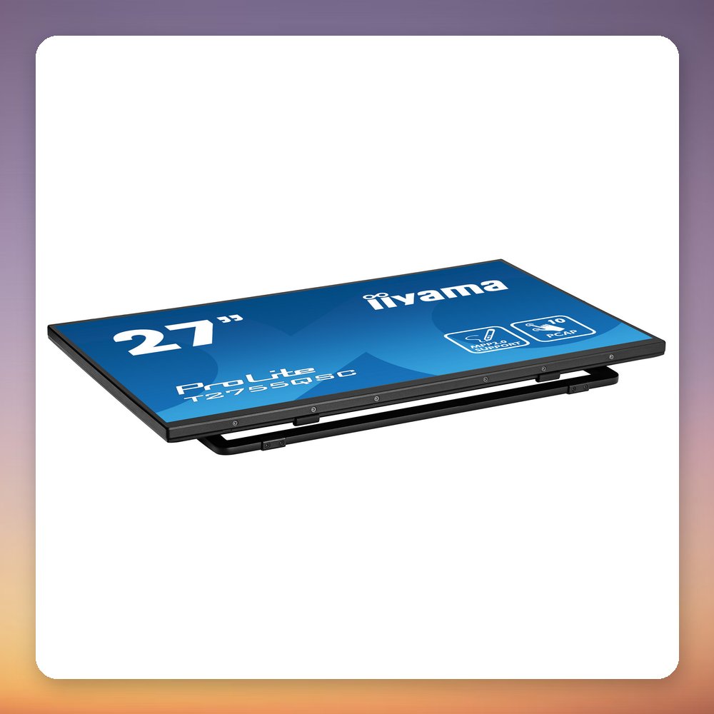 Iiyama ProLite T2755QSC-B1 27-inch WQHD IPS 10-Point Touchscreen Monitor, 75 Hz, USB Hub – image 6