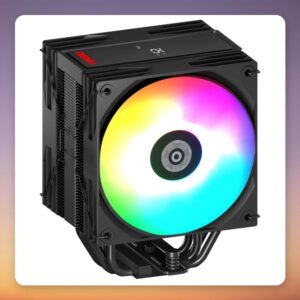 Enermax ETS-T41 Digital ARGB 120 mm Dual-Fan CPU Cooler, Black/White