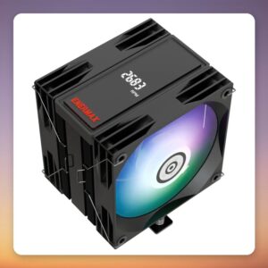 Enermax ETS-T41 Digital ARGB 120 mm Dual-Fan CPU Cooler, Black/White