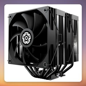Enermax ETS-TD60 Digital 120 mm Dual Tower CPU Cooler, Black, 6 Heatpipes
