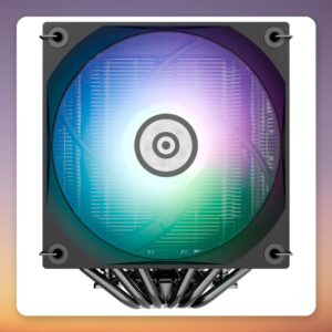 Enermax ETS-TD60 Digital ARGB Dual Tower CPU Cooler, 2x 120 mm Fans, Black/White