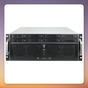 Inter-Tech IPC Storage 4U-4708 4U Rack Server Case, 8x Hot-Swap Bays, Black