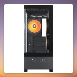 Chieftec VISTA GT-01B-OP ATX Mid-Tower Case, Black, 2x Tempered Glass, 3x ARGB Fans
