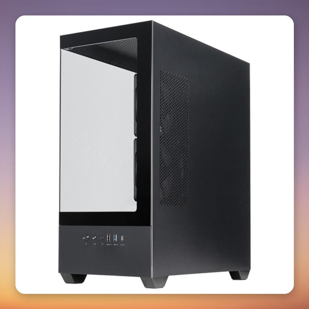 Chieftec VISTA GT-01B-OP ATX Mid-Tower Case, Black, 2x Tempered Glass, 3x ARGB Fans – image 3