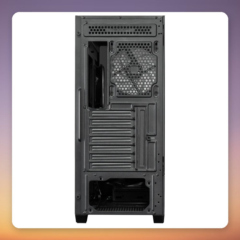 Chieftec VISTA GT-01B-OP ATX Mid-Tower Case, Black, 2x Tempered Glass, 3x ARGB Fans – image 6
