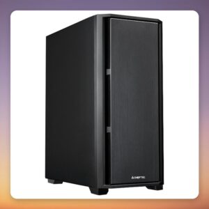 Chieftec AS-02B-OP Pro Midi ATX Mid-Tower Case, Black, Mesh Front, USB-C