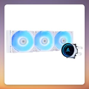 Chieftec ICEBERG 360 RGB 360 mm AIO Liquid Cooler, White, ARGB
