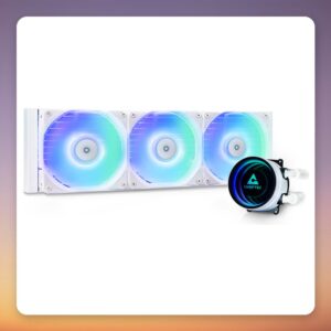 Chieftec ICEBERG 360 RGB 360 mm AIO Liquid Cooler, White, ARGB