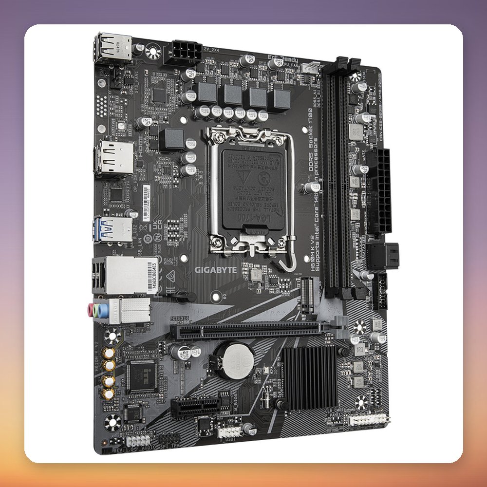 GigaByte H610M K V2 LGA 1700 Micro ATX Motherboard, Intel H610, DDR5 – image 2