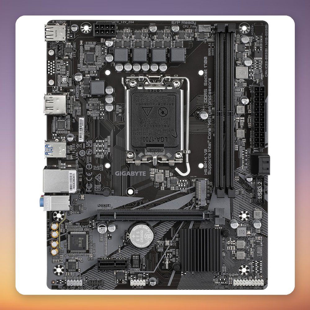 GigaByte H610M K V2 LGA 1700 Micro ATX Motherboard, Intel H610, DDR5 – image 3