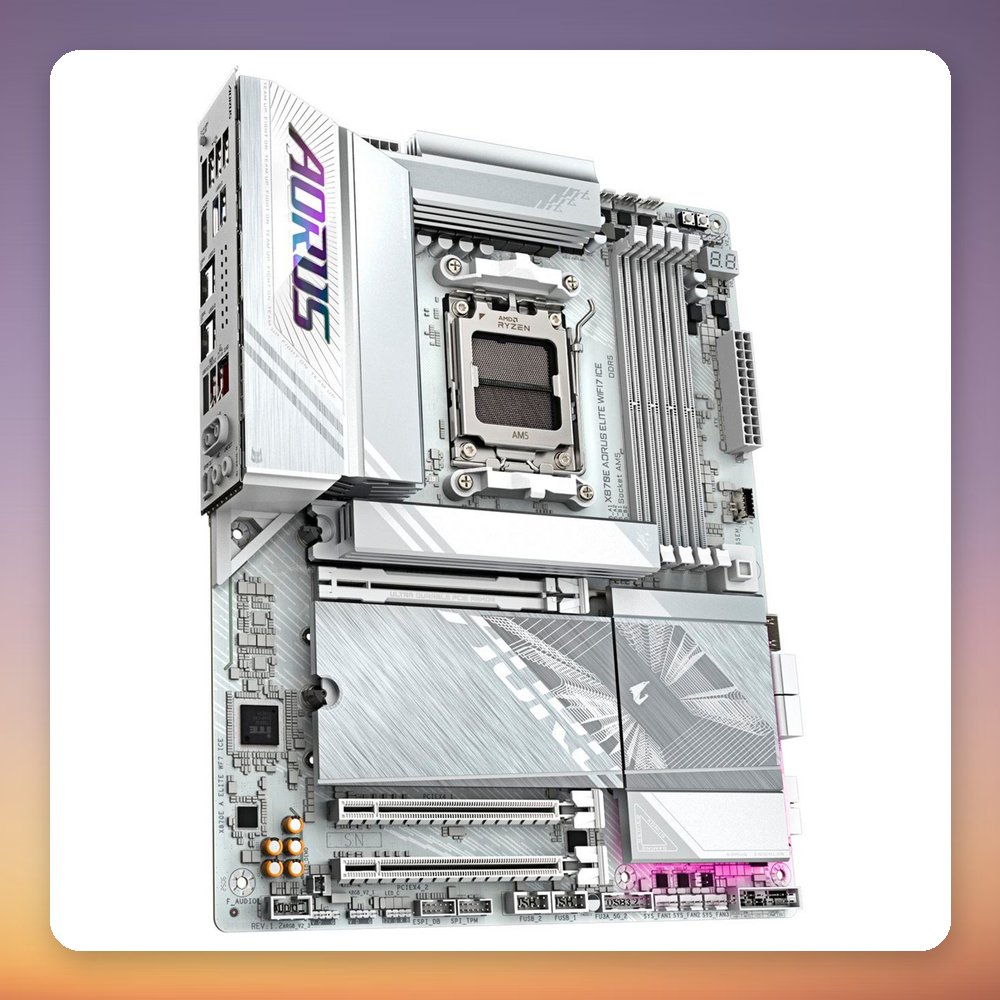 Gigabyte X870E AORUS Elite WiFi7 ICE AM5 ATX Motherboard, White – image 3