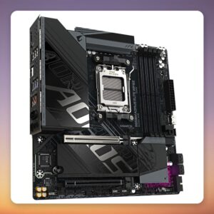 Gigabyte B850M AORUS ELITE WIFI6E AM5 Micro ATX Motherboard, DDR5, Wi-Fi 6E