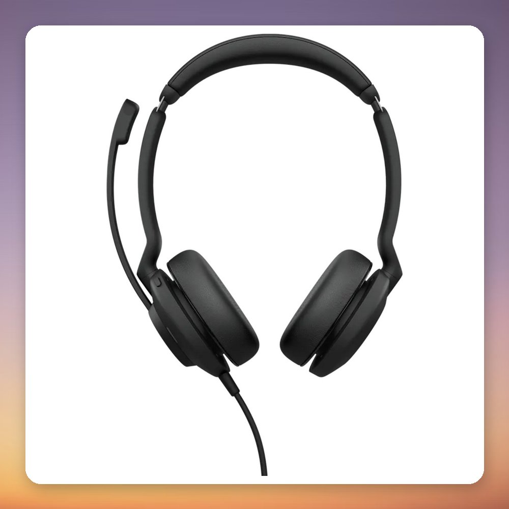 Jabra Evolve2 30 SE Wired Stereo UC Headset, USB-C and USB-A, Black – image 3