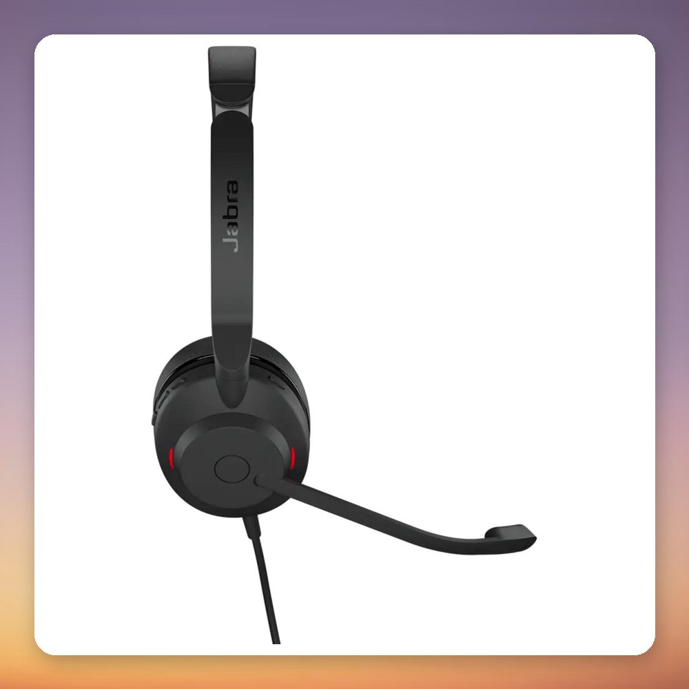 Jabra Evolve2 30 SE Wired Stereo UC Headset, USB-C and USB-A, Black – image 4
