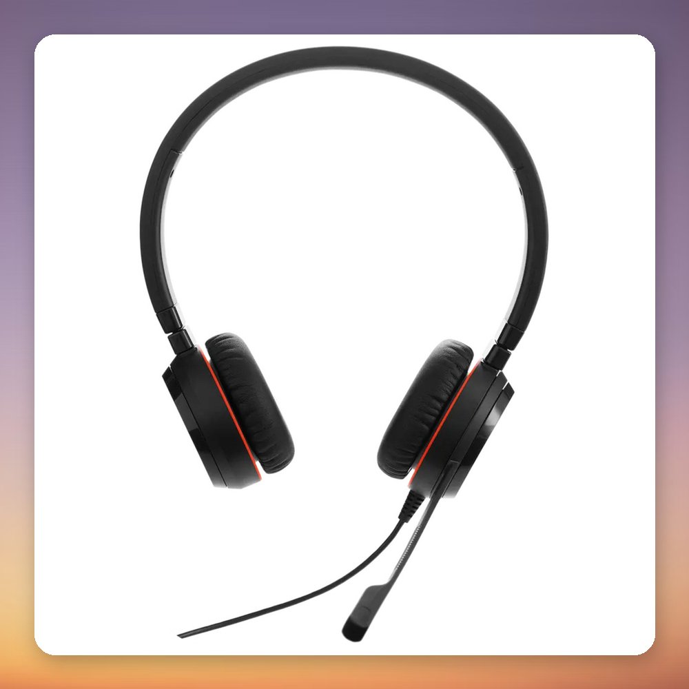 Jabra Evolve 30 II Stereo Wired Headset, USB-C and USB-A, 3.5 mm Jack, Black – image 3
