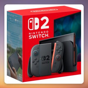 Nintendo Switch 2 Console, 256 GB, 7.9″ 1080p 120 Hz Display, with Dock