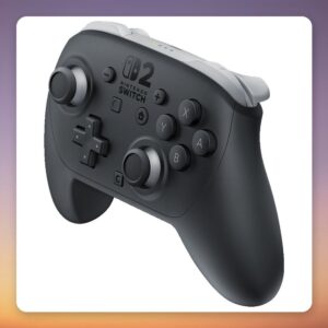 Nintendo Switch 2 Pro Controller, Wireless Bluetooth Gamepad, Black