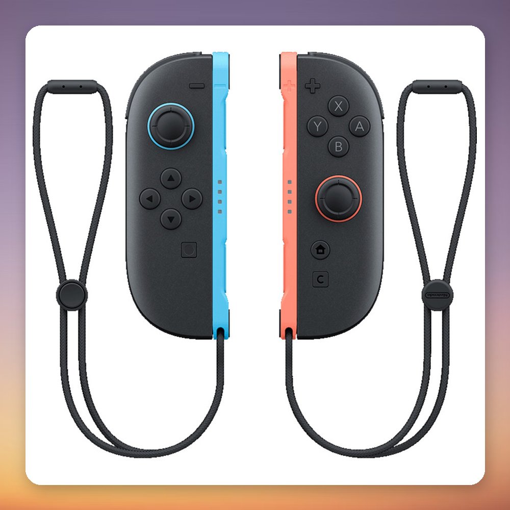 Nintendo Joy-Con 2 Controller Set (L/R) for Nintendo Switch 2, Black/Multicolour