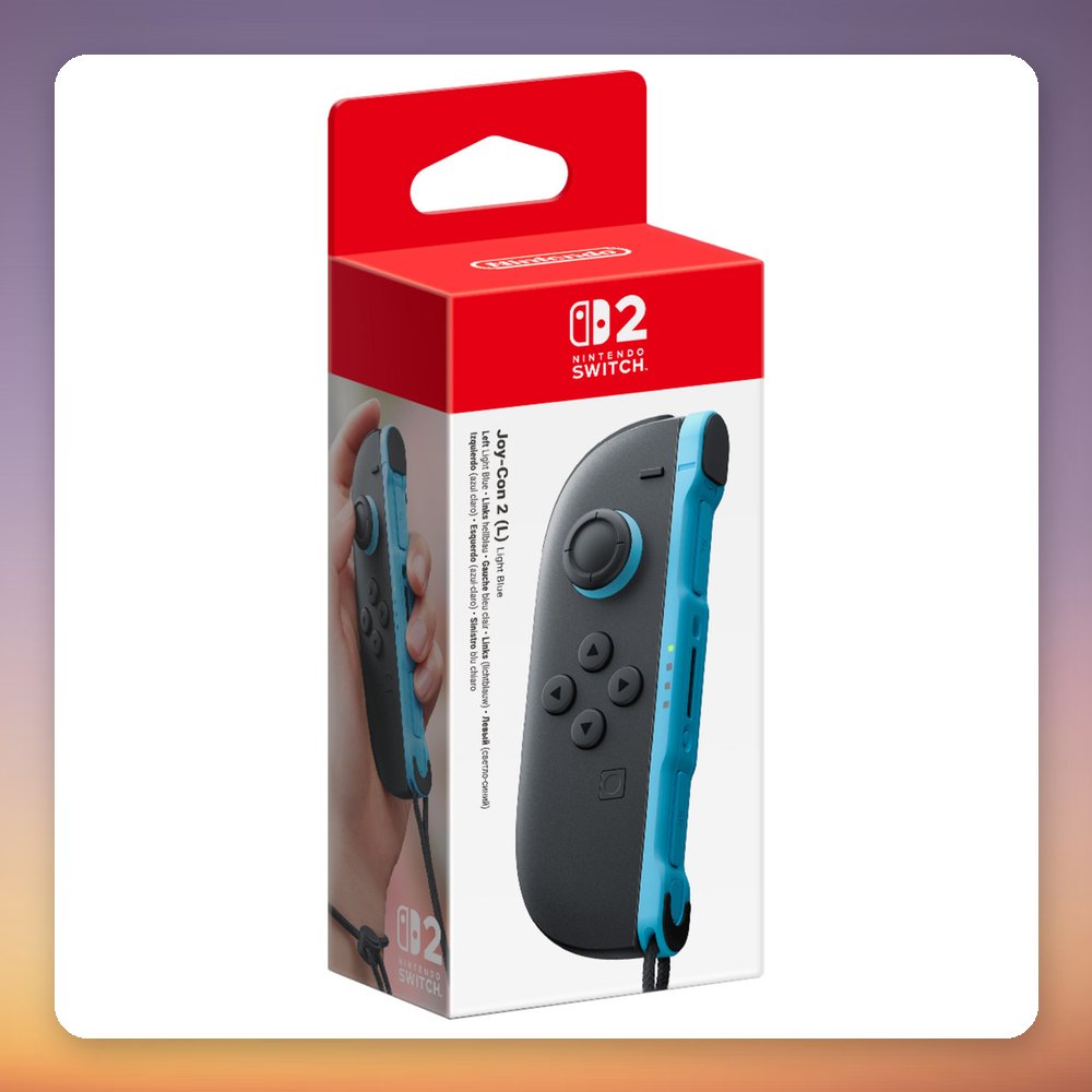 Nintendo Joy-Con 2 (L) Controller for Switch 2, Black/Light Blue – image 4