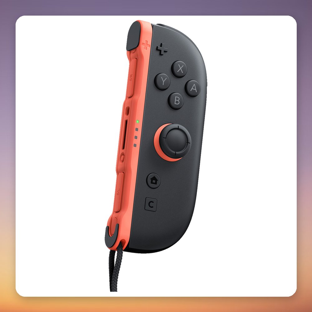 Nintendo Joy-Con 2 (R) Controller, Black/Light Red, for Nintendo Switch 2