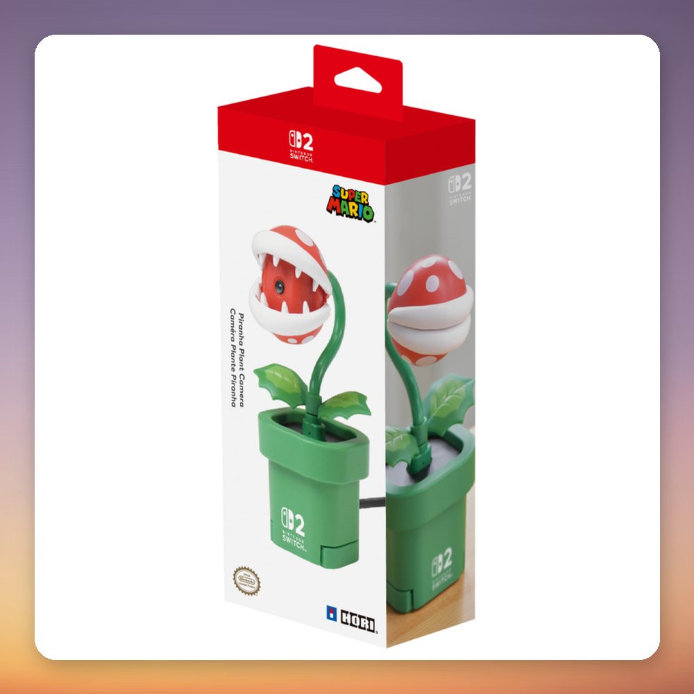 Nintendo Piranha Plant Camera for Switch 2, USB-C Webcam, 110° Wide-Angle – image 2