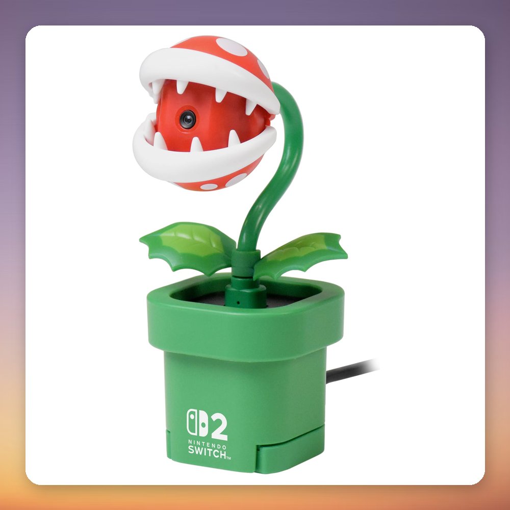 Nintendo Piranha Plant Camera for Switch 2, USB-C Webcam, 110° Wide-Angle – image 3