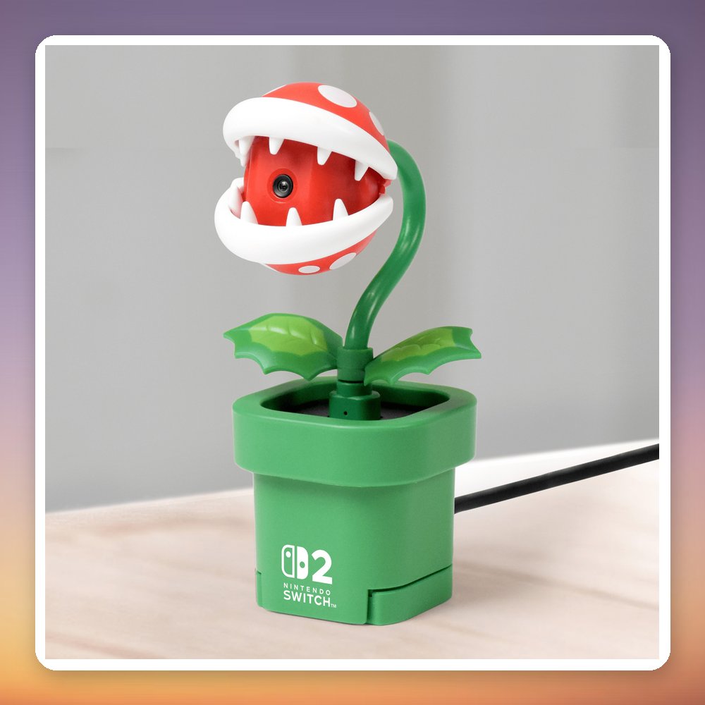 Nintendo Piranha Plant Camera for Switch 2, USB-C Webcam, 110° Wide-Angle – image 4