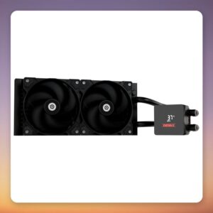 Enermax Liqmax IV 240 mm AIO Liquid CPU Cooler, Black, Digital Display