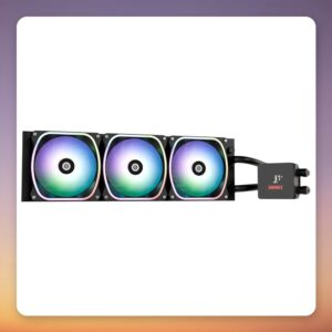 Enermax Aquafusion II ARGB 360 mm AIO Liquid CPU Cooler, Black