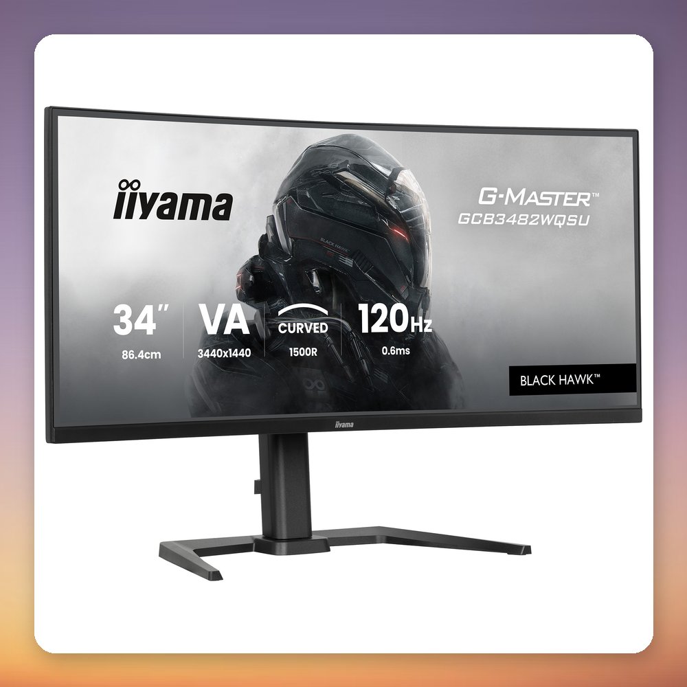 Iiyama G-Master Black Hawk GCB3482WQSU-B1 34" WQHD 120 Hz Curved Monitor