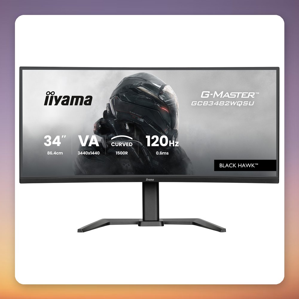 Iiyama G-Master Black Hawk GCB3482WQSU-B1 34" WQHD 120 Hz Curved Monitor – image 2