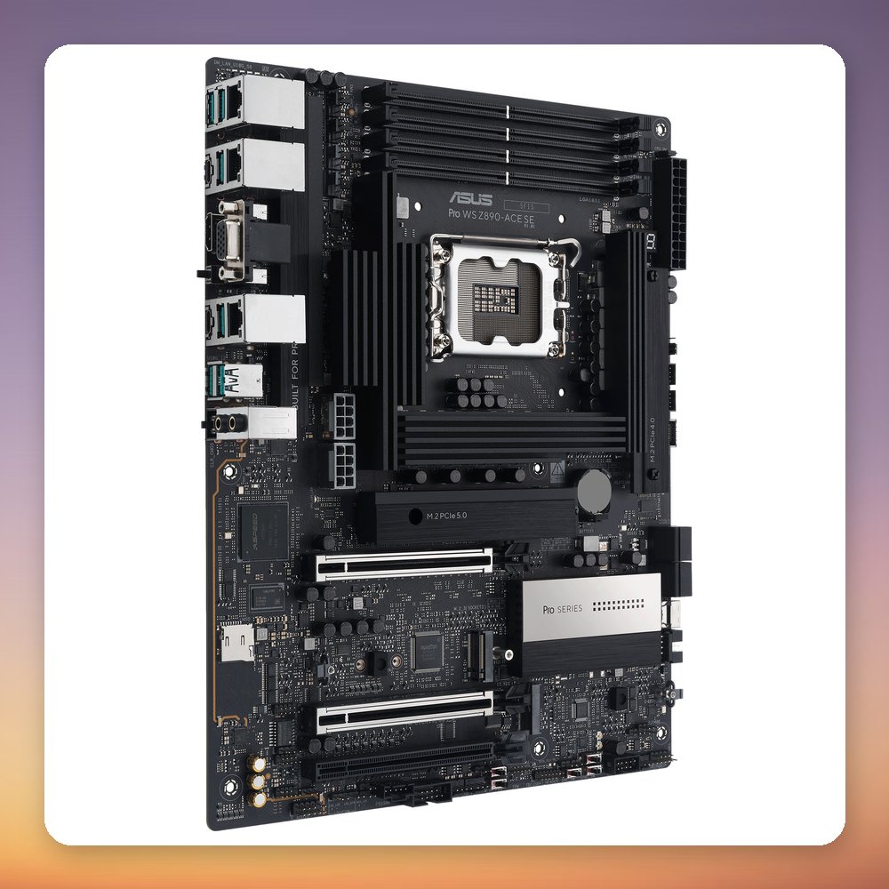 Asus PRO WS Z890-ACE SE Intel Z890 LGA1851 ATX Motherboard, DDR5, 10GbE, 4x M.2 – image 2