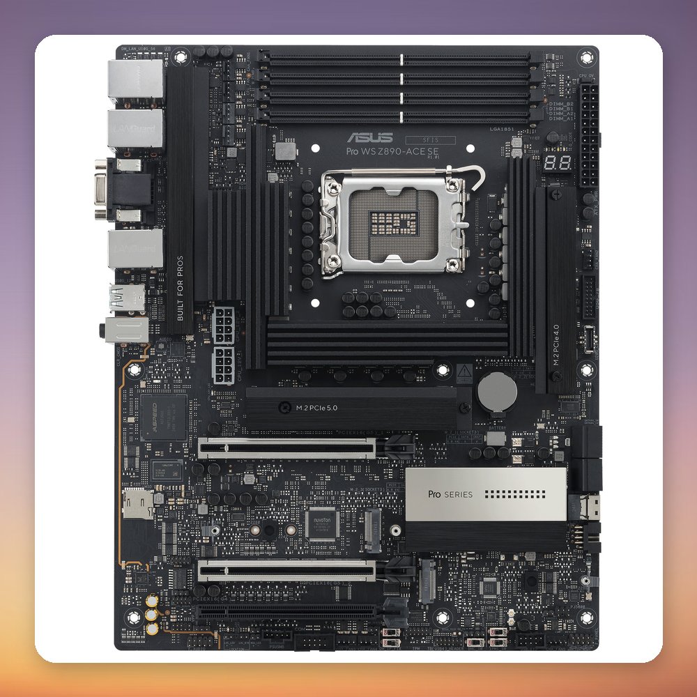Asus PRO WS Z890-ACE SE Intel Z890 LGA1851 ATX Motherboard, DDR5, 10GbE, 4x M.2 – image 4
