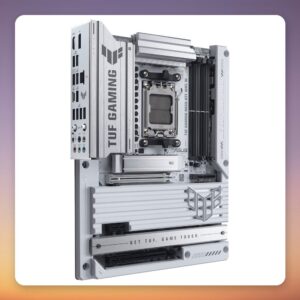 Asus TUF Gaming B850-BTF WiFi W AM5 ATX Motherboard, White, DDR5, Wi-Fi 7