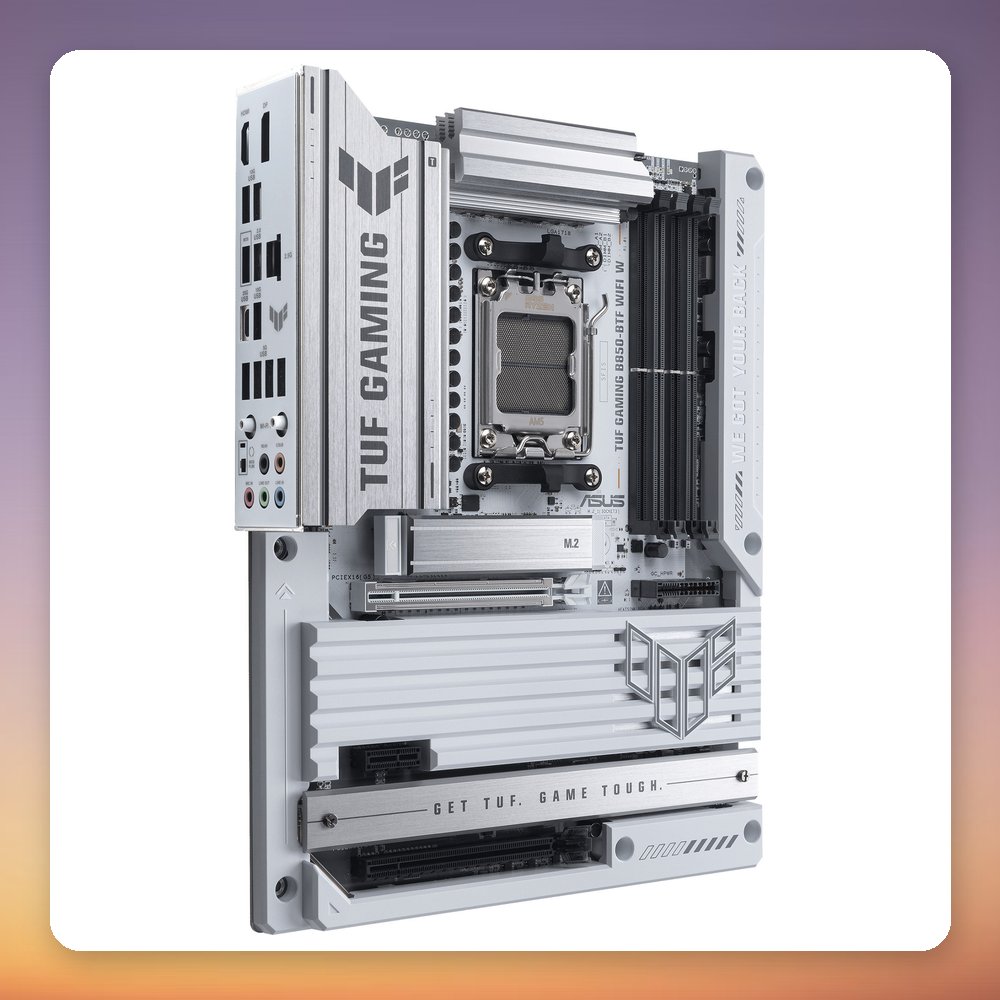 Asus TUF Gaming B850-BTF WiFi W AM5 ATX Motherboard, White, DDR5, Wi-Fi 7 – image 2