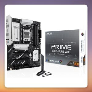 Asus PRIME B850-PLUS WIFI AM5 ATX Motherboard, DDR5, Wi-Fi 6E, PCIe 5.0