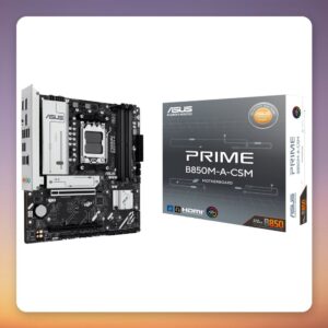 Asus PRIME B850M-A-CSM AMD B850 AM5 micro ATX Motherboard, DDR5, 3x M.2