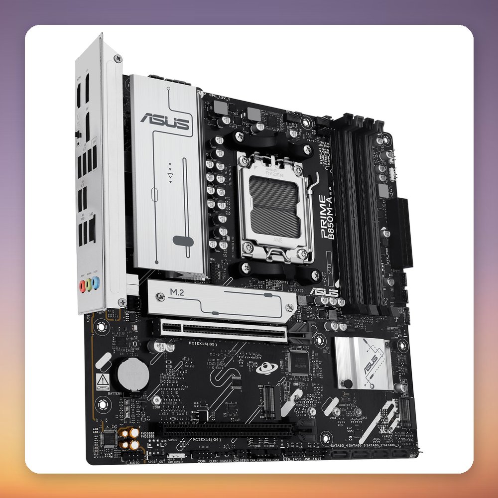 Asus PRIME B850M-A-CSM AMD B850 AM5 micro ATX Motherboard, DDR5, 3x M.2 – image 3